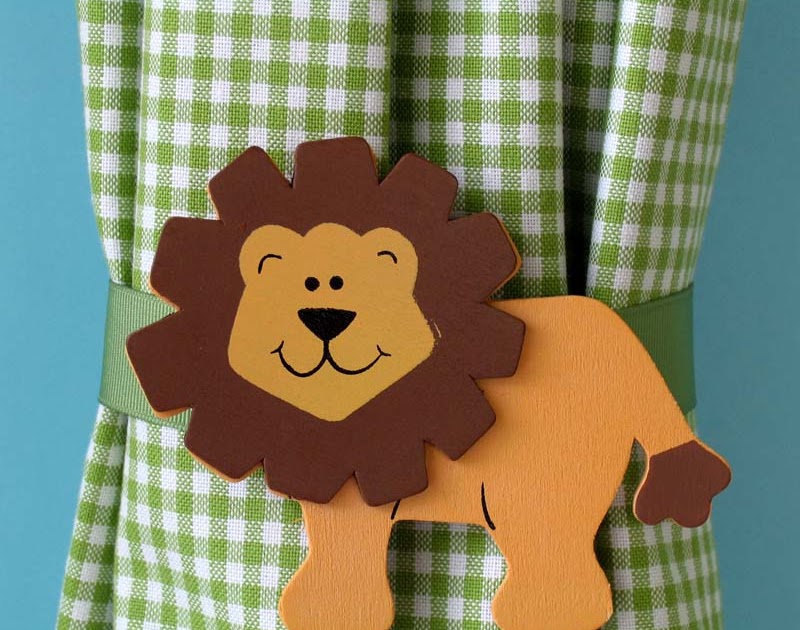 Angela Sgro Designs Safari Animal Curtain Tie Backs