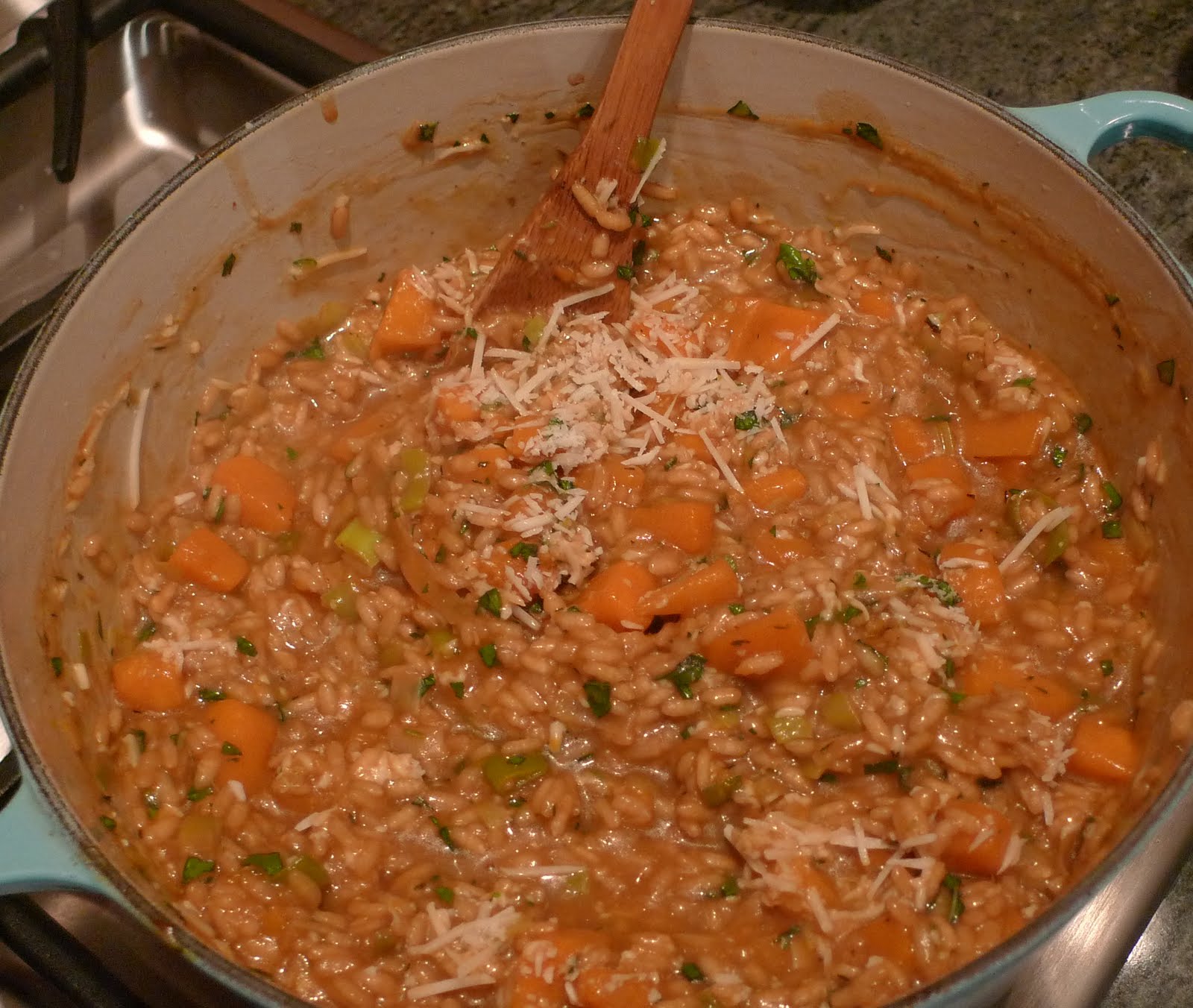 siriously delicious Risotto with Butternut Squash, Leeks, and Basil