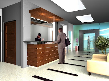 reception hotel minimalis