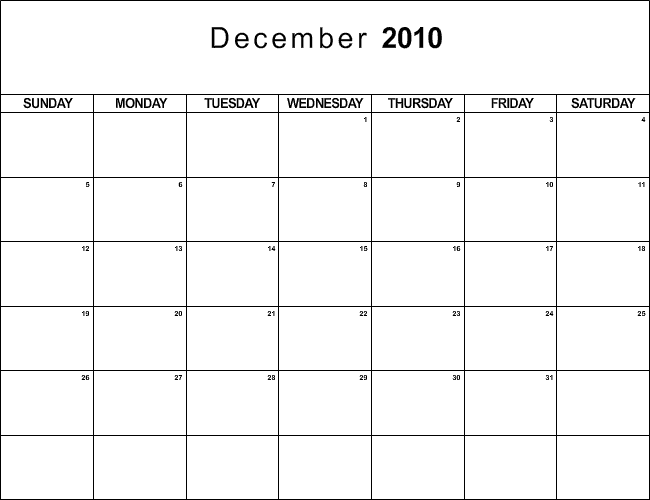 january 2010 printable calendar. printable calendar with