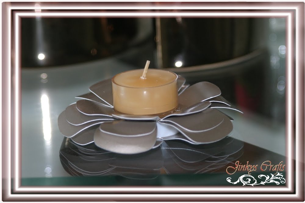 Jinky's Crafts & Designs DIY Candle Holder Using Cricut