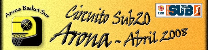 Circuito Sub20 - Arona Basket Sur    Abril 2008