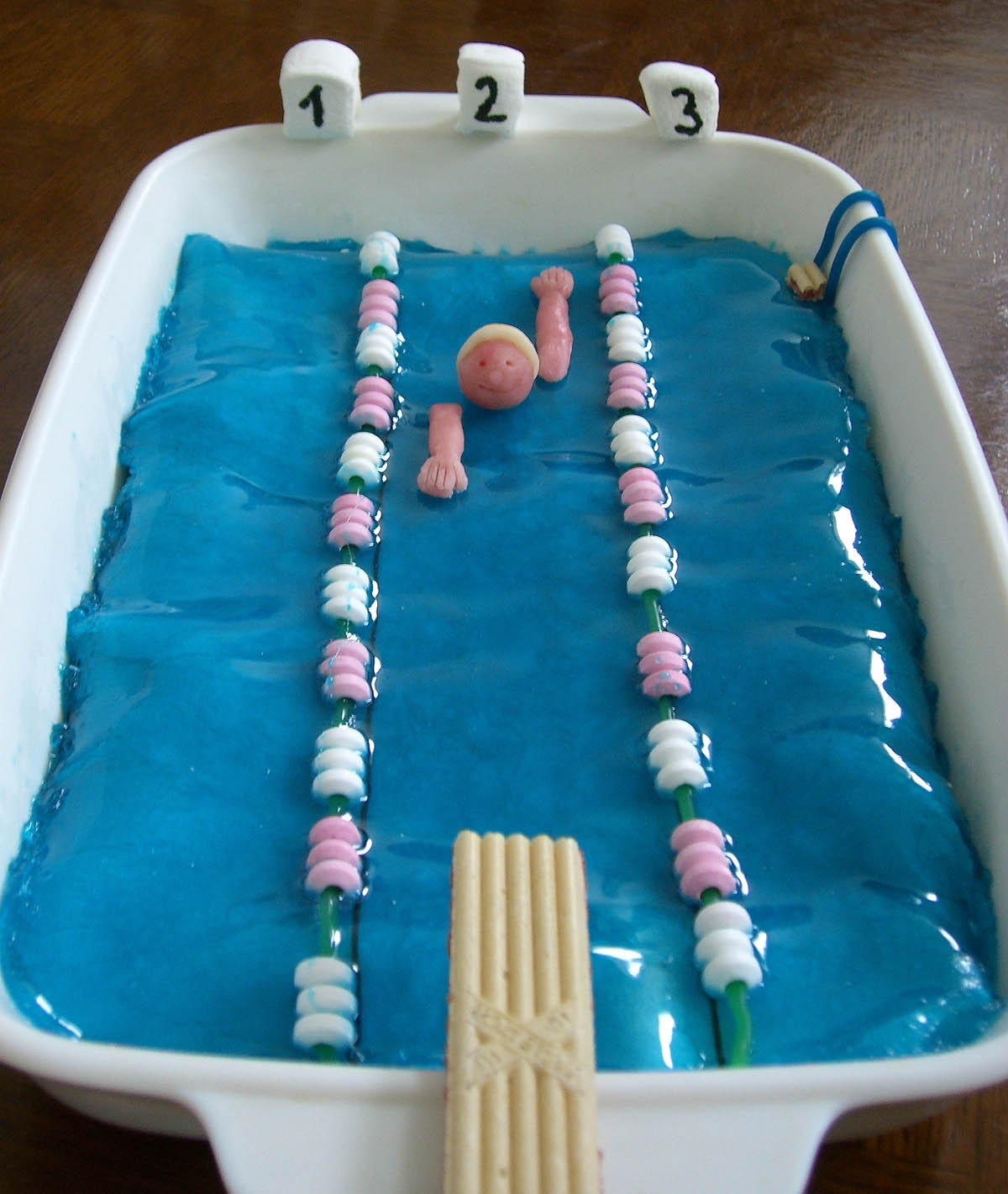 Sucrissime Gateau Au Chocolat Special Natation Une Piscine Comestible