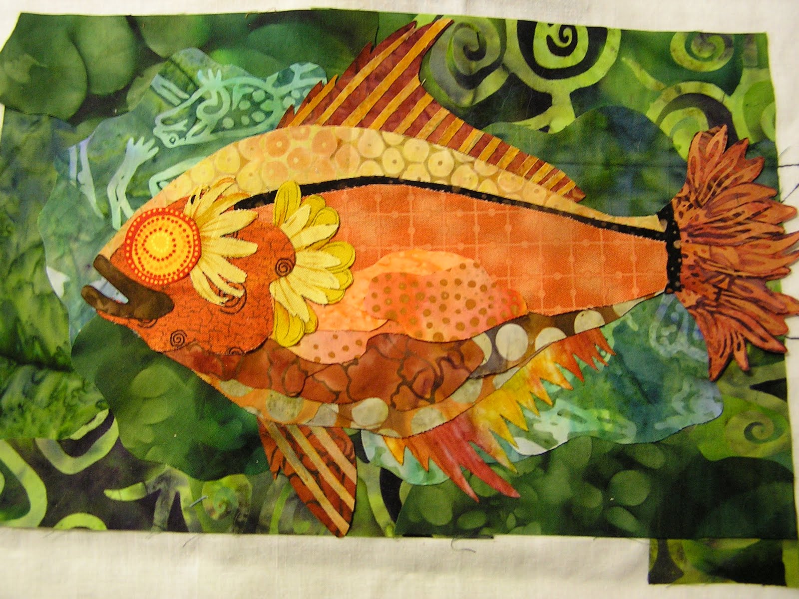 Quilt Whimsy Go fish.