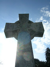 Celtic cross with orbs