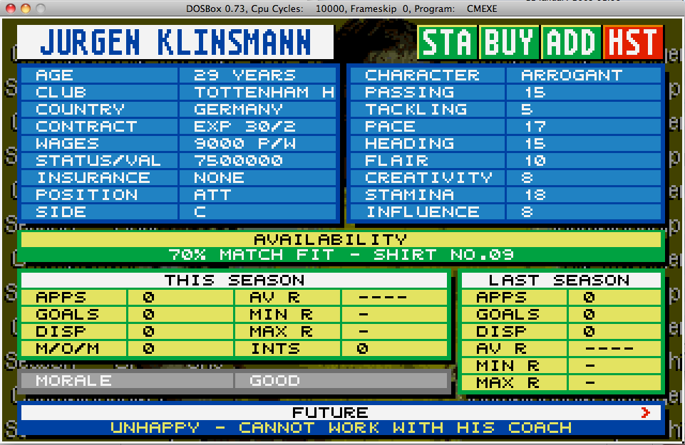 Championship Manager 93 End Of Season