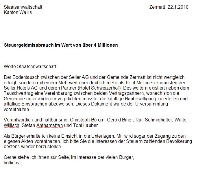 Do The Right Thing In Zermatt Wallis 2010