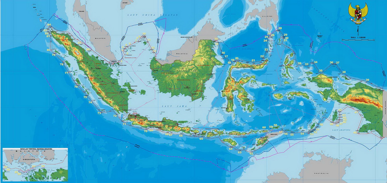 PETA NASIONAL INDONESIA / INDONESIAN MAP ~ Membongkar