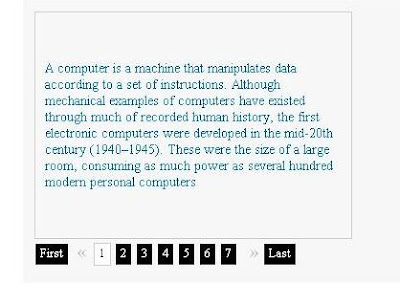 pagination using jquery