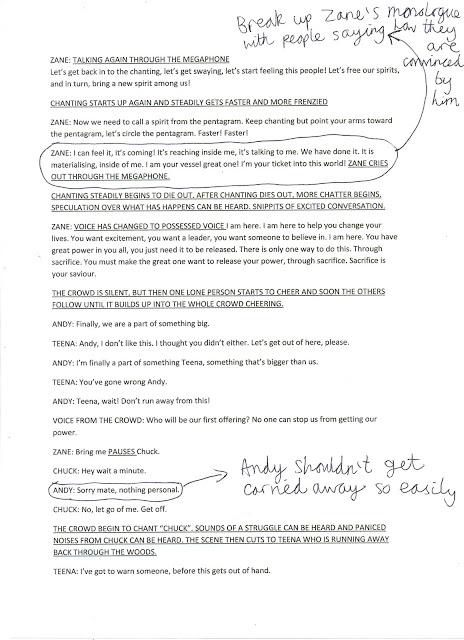 Jack's Radio Drama Production Log A2 MEDIA: RADIO DRAMA - Script