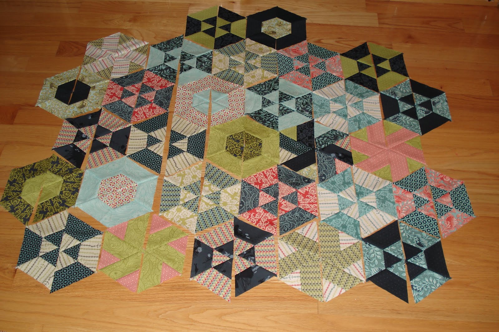 Half Hexagon Quilt Pattern