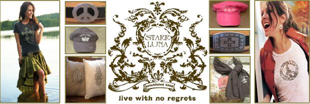 Live with no Regrets, Wear Starr Luna.