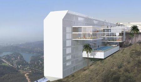Famous Hollywood Sign Hotel Concept Funnywebpark Danish Architecture Firm Bay Arch Wants To Transform The Famous Hollywood Sign Into A Modern Hotel Proposed 10 Floor Would Feature 308 Rooms