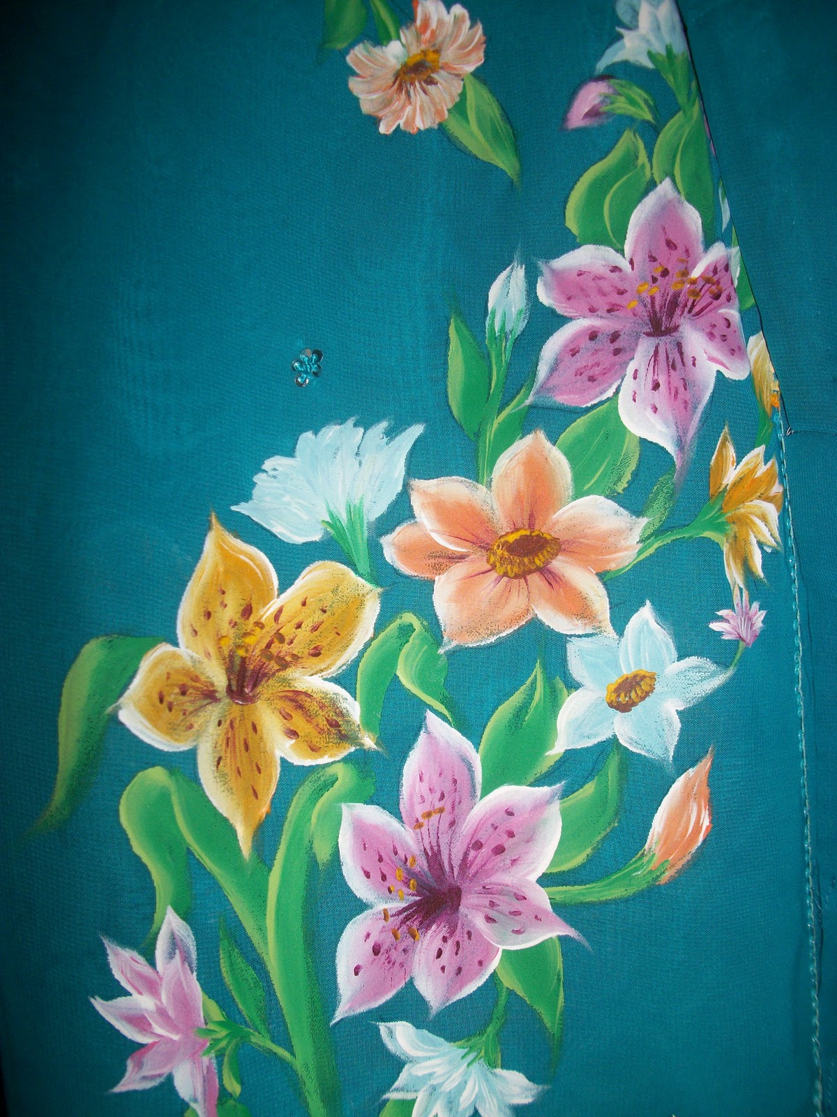 Sheela Raj Painting saree painting by sheelaraj