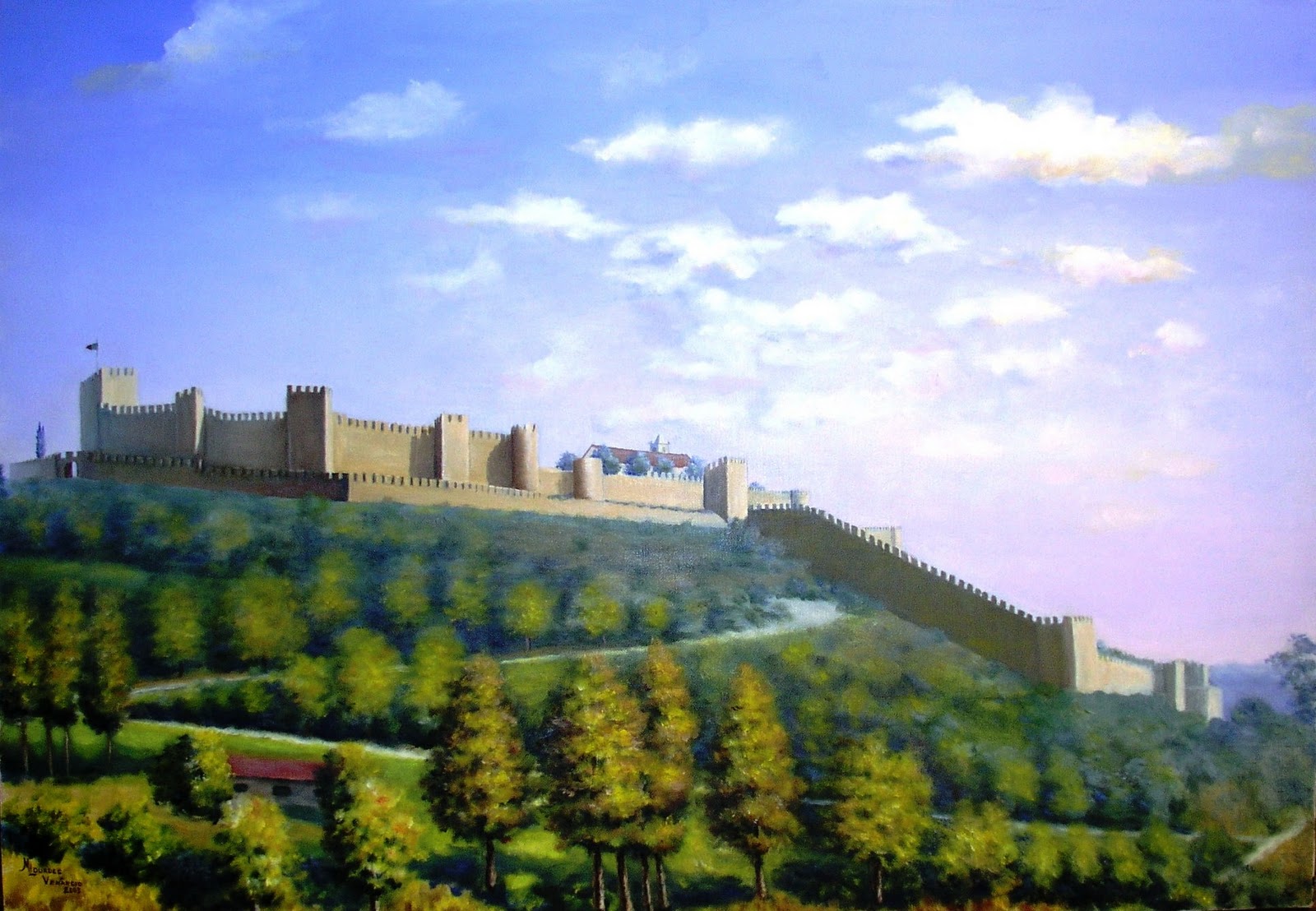 Pintura de Maria de Lourdes Venâncio Castelo MontemoroVelho I