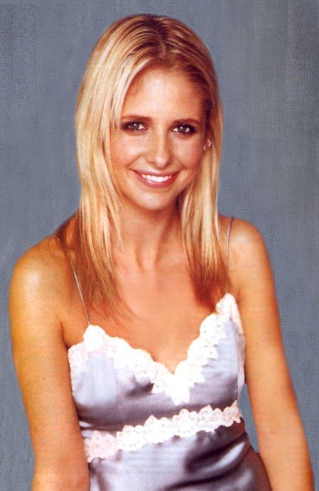 sarah michelle gellar - silver satin camisole sarah michelle gellar - silver satin camisole