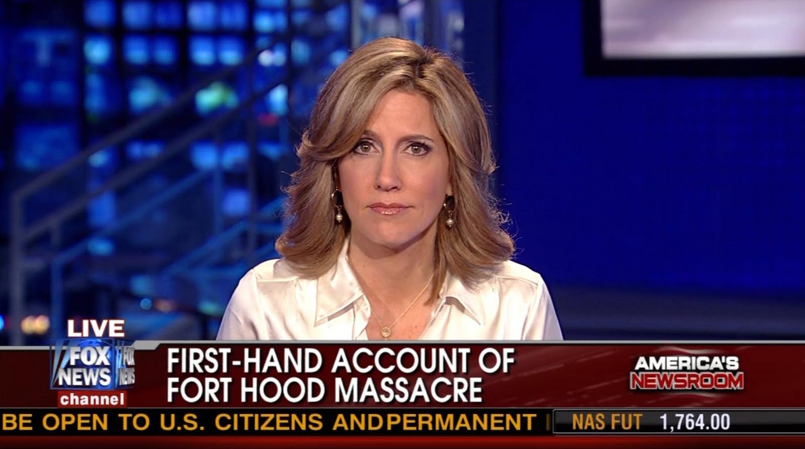 Ladies in Satin Blouses: Alisyn Camerota - white satin blouse