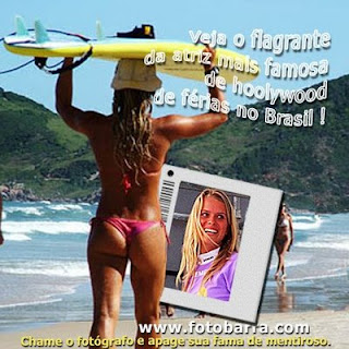 Veja o flagrante da atriz mais famosa de hoolywood de férias no Brasil.Chame o fotógrafo e apage sua fama de mentiroso.