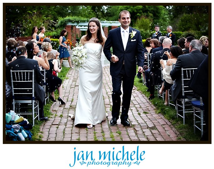 just married at River Farm gardens