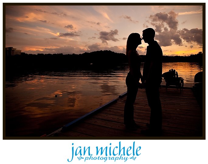 sunset engagement shoot in Georgetown