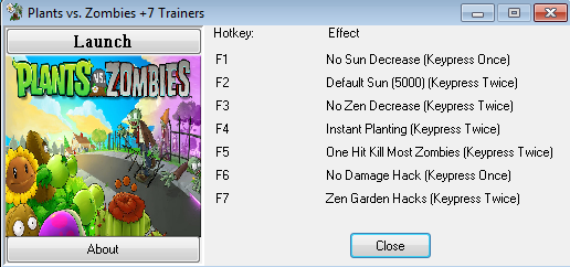 Plants vs Zombies 6 Trainer for 1201093 Download