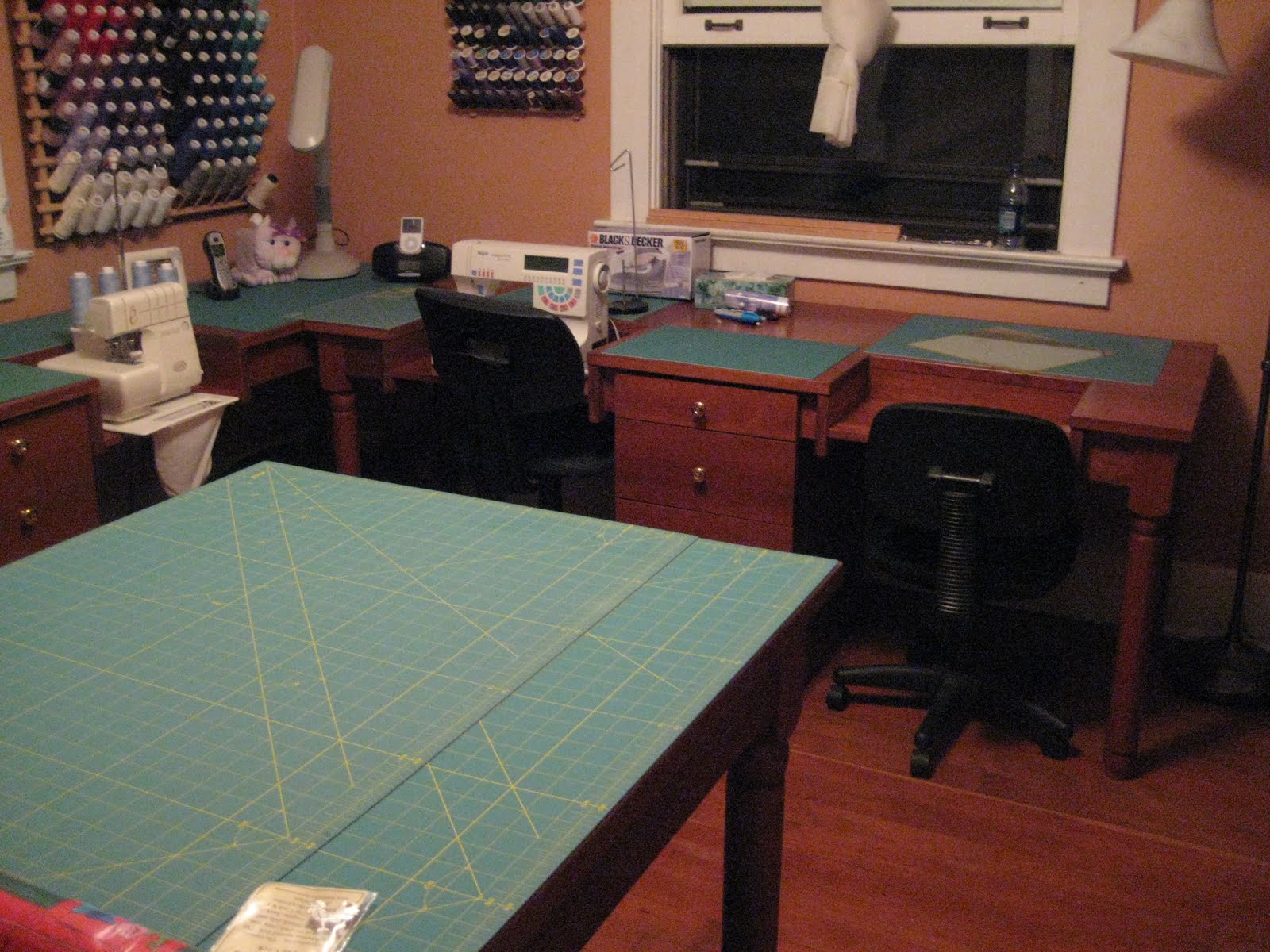 Laurelhurst Craftsman Bungalow Sewing Room Set Up