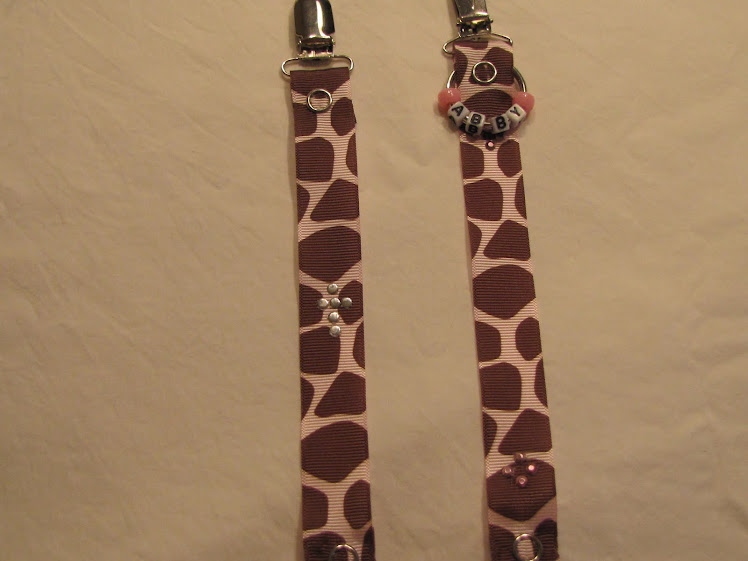 Pacifier Clips (5.00 personalized, 3.00 non personalized)