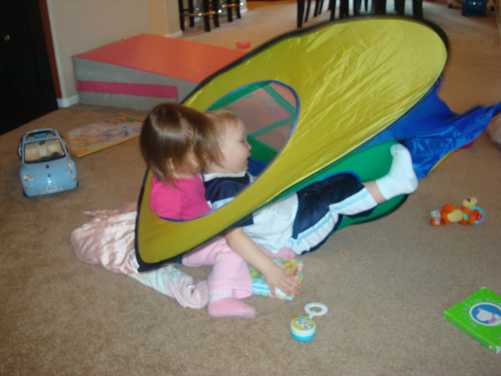 Dylan was making me laugh in my new tent