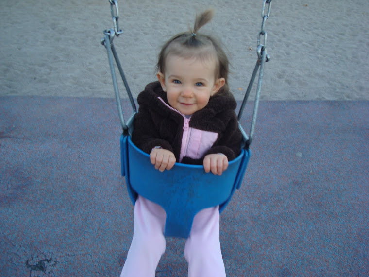 I love to swing!! It's starting to get cooler, I have to wear a jacket at night.