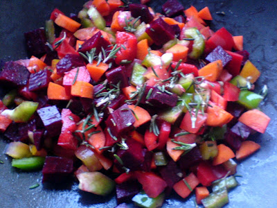 Mixed Veggie Salad with Rosemary and Sumac