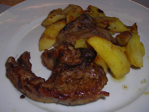 agnello patate