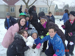 Year 5 enjoying the snow.