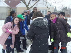 Year 5 enjoying the snow.