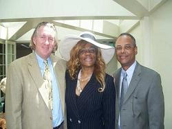 Dr. Zyra McCloud with Partners (L to R) Grant Gillham and Edwin Lombard