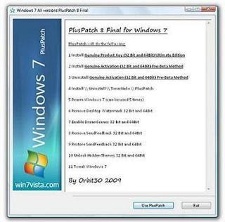 Windows 7 PlusPatch Download Programa Plus Patch v5.0 (Ative seu Windows 7 )