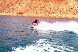 wakeboarding with daddy