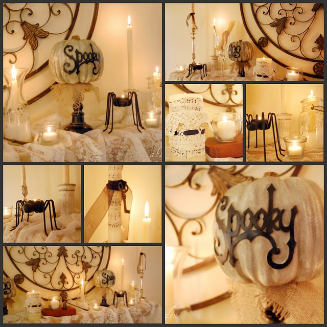 Twig Fall Craft Ideas Vintage Halloween Mantel