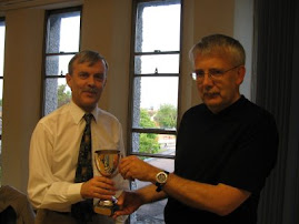 Receiving Maynah Lewis Cup from Martin Edwards. 2009