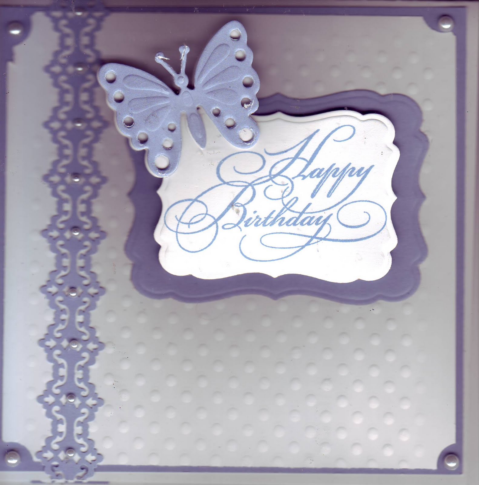 Designed With Bling In Mind Happy Birthday card for Hobby Lobby class