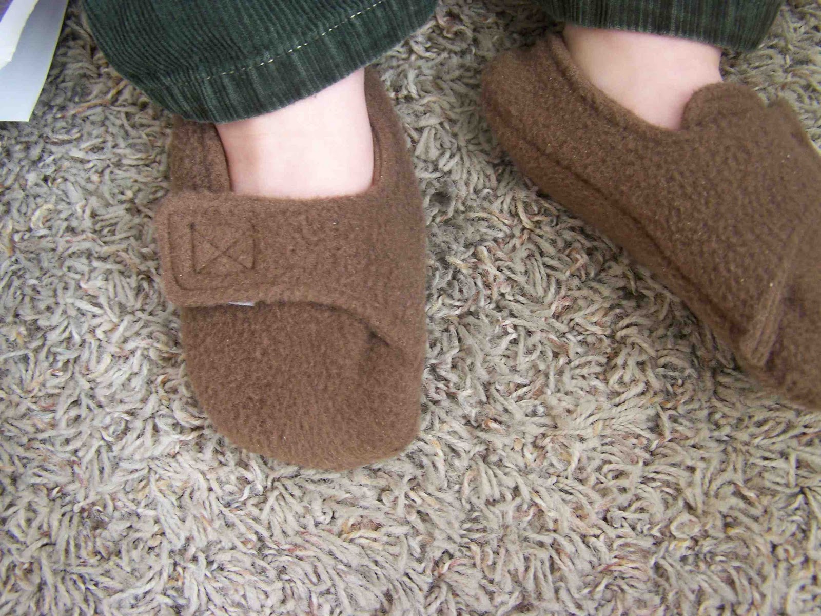 Made by Me. Shared with you. Fleece Toddler Slippers