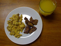 Medifast Scrambled Eggs and 1 oz. Round Steak