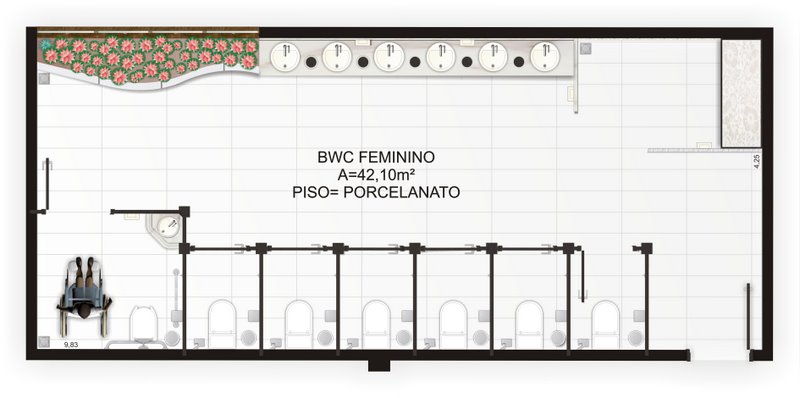 Diego Marcante Battista Templo de Umbanda -> Banheiro Feminino E Masculino Planta Diego Marcante Battista Templo de Umbanda -> Banheiro Feminino E Masculino Planta