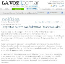 Candidaturas "testimoniales"