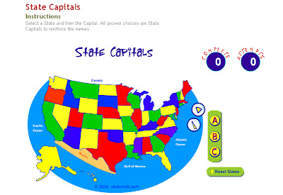 technology rocks. seriously.: 50 States and Capitals