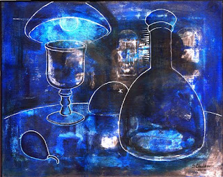 Alexandr Chulkov. Blue Still Life.