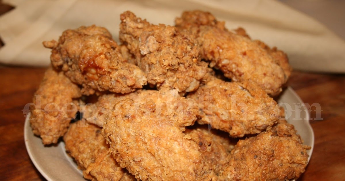 Deep South Dish Crispy Southern Fried Hot Wings with Spicy Dipping Sauce