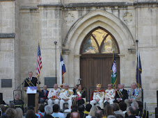 Coronation of El Rey Feo in front of San Fernando Cathedral