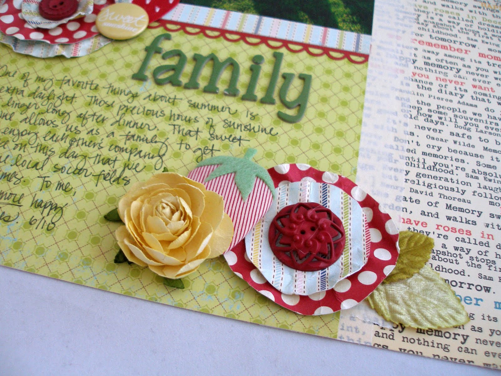 Handmade Scrapbook Embellishments