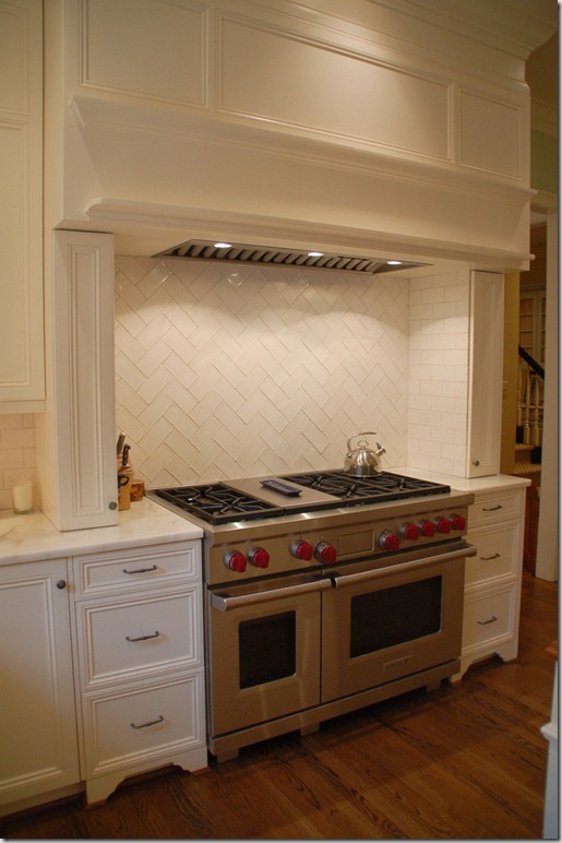 Courtney Alyssa Herringbone Backsplashes