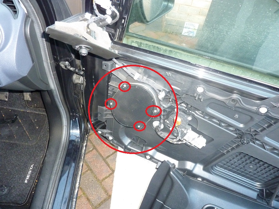 ford fiesta door speaker replacement